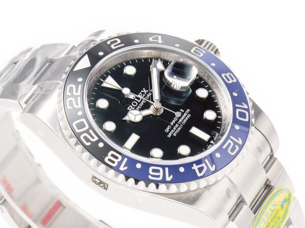 GMT-Master II 126710 BLNR Clean Black/Blue Ceramic 904L Steel Best Edition on Oyster Bracelet DD3285 CHS - Image 8